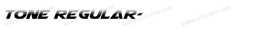 Tone Regular字体转换